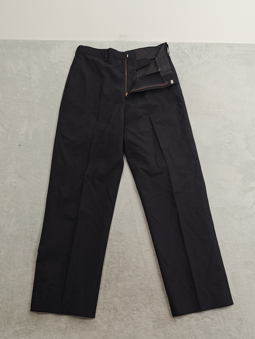 Men's Navy Blue Wool Blend Army Issued Wool Pants 30 X 31